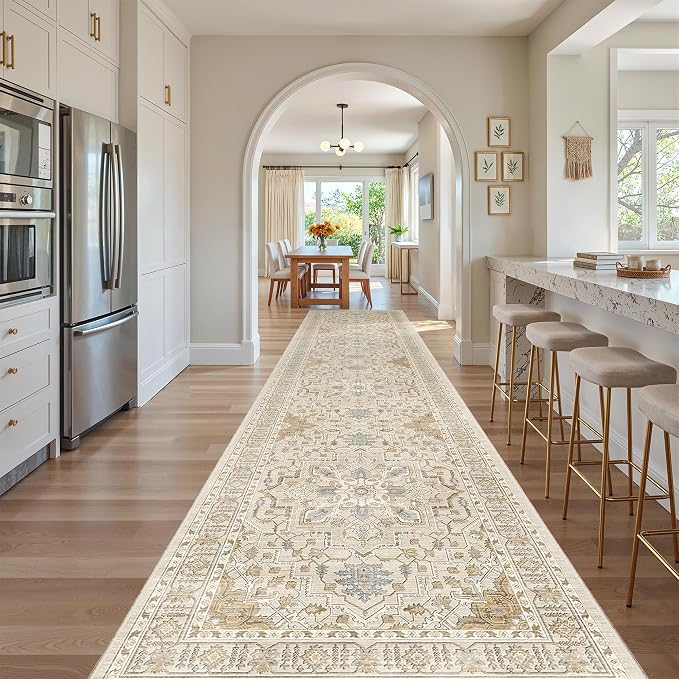Madane Hallway Runner Rug 3x14 Washable Kitchen Runners Long, Soft Thin - Image 4