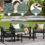 14PCS Patio Cushion Covers, Patio Furniture Couch Seat Slipcovers | Washable - Image 3