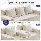 MAXYOYO Convertible Sofa Bed, Folding Sleeper Chair - Image 5