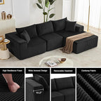 108” Modular Sectional Sofa, Cloud Sectional Couch - Image 4