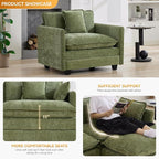 WUTUTUEE 41'' Modern Chenille Oversized Chair, Upholstered Accent Living Room - Image 3