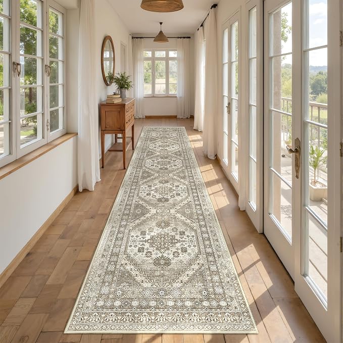 Runners for Hallway 12ft, Non-Slip Long Bathroom Rugs, Living Room, Soft - Image 5