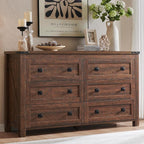 T4TREAM Farmhouse 6 Drawers Dresser by T4TREAMFurniture