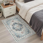 Madane Washable Area Rug 2x3 Small Entryway Rugs Non-Slip, Low Pile Floor Carpet - Image 3