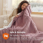 Bedsure Heated Blanket Throw, Soft Electric Blanket - Image 7