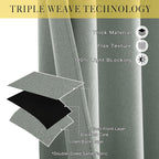 NICETOWN 100% Blackout Curtains 90 inches Length - Image 3
