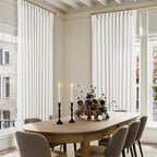 Beige White Pinch Pleat Semi Sheer Linen Curtain W70xL120 1 Panel | Light - Image 5
