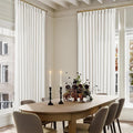Beige White Pinch Pleat Semi Sheer Linen Curtain W70xL108 1 Panel | Light by Twodrapes