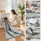 8x10 Area Rugs for Living Room, Large Washable Rug, Dining Room, Low Pile - Image 5