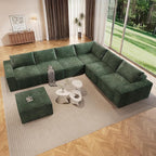 Vesgantti 143.7" Oversized Boneless Couch, Modern 7 Seater Modular Sectional by Vesgantti