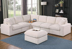 Ball & Cast 116" Oversized Modular Sectional Sofa, Large Chenille Upholstered by BallCast