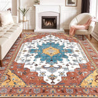 SERISSA 8x10 Washable Non Slip Boho Area Rug by SERISSAHomeDecorCollection