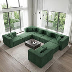 MONVANE Modular Sectional Sofa, Oversized 8 Seat Convertible U Shaped Couch - Image 8