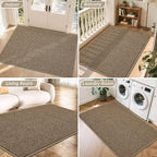BEQHAUSE Dirt Trapper Door Mat 36" x 60", Non-Slip Washable Doormats, Low - Image 8