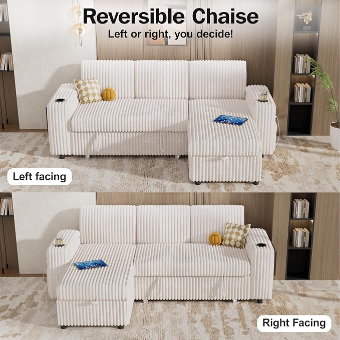 Vipbear 86" Modular Sectional Sleeper Sofa - Image 6