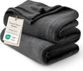 Bedsure GentleSoft Fleece Bed Blankets Full Size Charcoal by Unknown