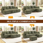 Ihanherry 6-Seater Large Sectional Sofa Bed - Image 8