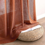 MIULEE Rust Fall Curtains 52x84 Inch 2 Panels - Image 6
