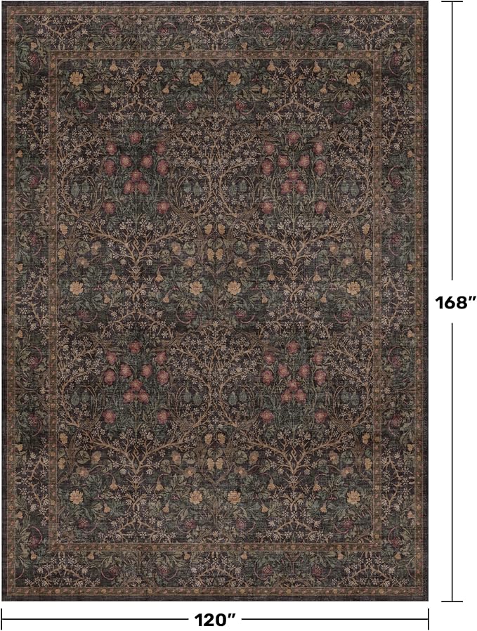 Dark Brown 10x14 Area Rugs for Living Room - Image 2