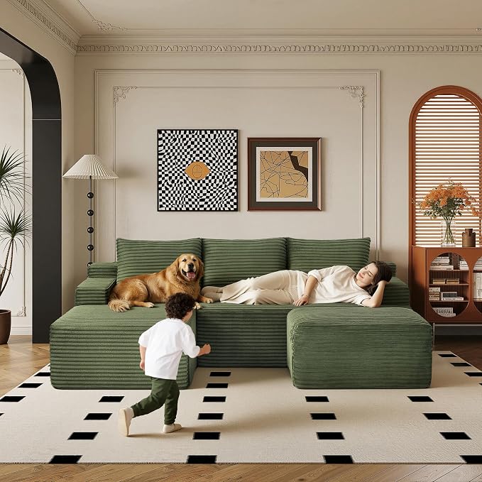 96" Sectional Couches for Living Room Cloud Couch Sofa - Image 7