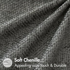 MIULEE Decorative Couch Throw Pillow Covers 18x18 Inch Dark Gray 2 Pack | - Image 6