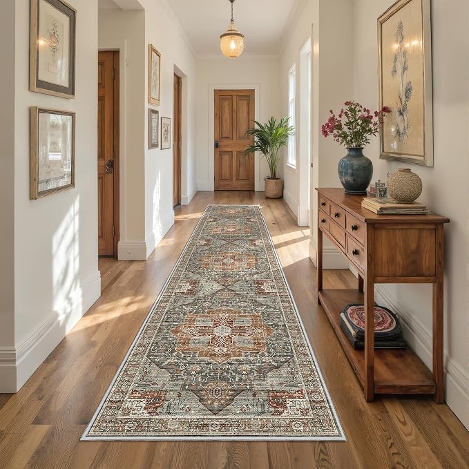 Runner Rug 2x10, Washable Rugs for Entryway Rug, Bathroom Bedroom - Image 4