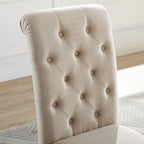 Roundhill Furniture Leviton Solid Wood Tufted Asons Dining Chairs - Image 5