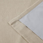 Vision Home Sand Pinch Pleated Full Blackout Curtains Linen Blended Room - Image 8