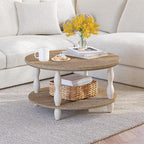 karlott Farmhouse Coffee Table, 30.3" Round Coffee Tables - Image 7
