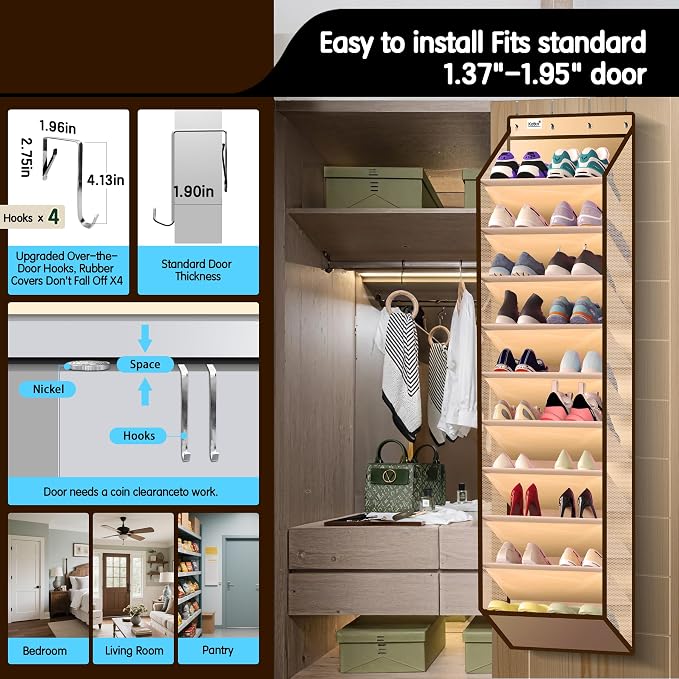 Kotkn 10 Tier Over The Door Organizer - Image 4