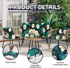 8Pcs Patio Cushion Covers, Outdoor Stretch Cushion Covers, Washable | Stretch - Image 3