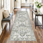 Runner Rug 2x8 Runners for Hallways Washable Rugs, Non Slip Low Pile Soft by Restydon