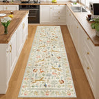 DUKINO 2x10 Kitchen Runner Rug, Soft Non Slip Animal Washable Rug, Non-Shedding - Image 5