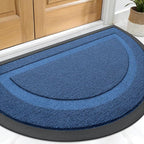 OLANLY Half Circle Front Door Mat Outside 29.5x17 All-Season Rubber Doormat | by OLANLY