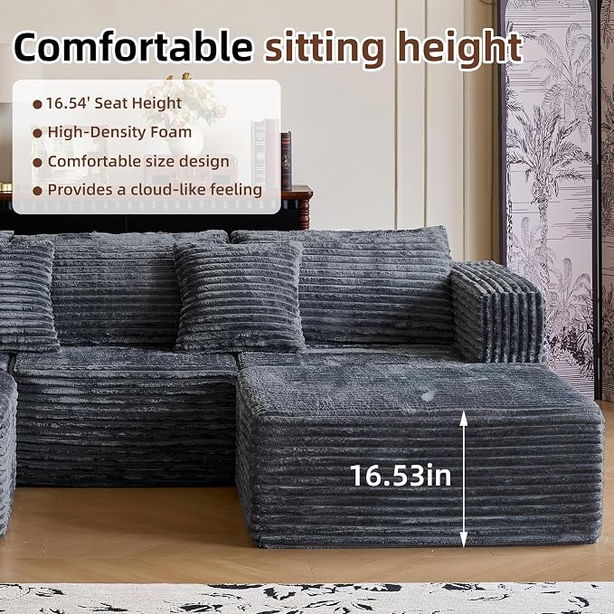 110" Modular Sectional Couch - Image 6