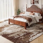 Brown Washable Rug 5x7 Area Rugs - Image 2
