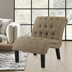 Accent Chairs Set of 2 Modern Armless Living Room Bedroom Side Chairs Button - Image 5