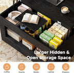 UNIQUITE 40" Lift Top Coffee Table, 4 in 1 Multi-Function Lift Coffee Tables - Image 4