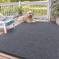 OLANLY Front Door Mat 71x47, Waterproof Heavy-Duty Indoor Outdoor Doormat | Grey by OLANLY