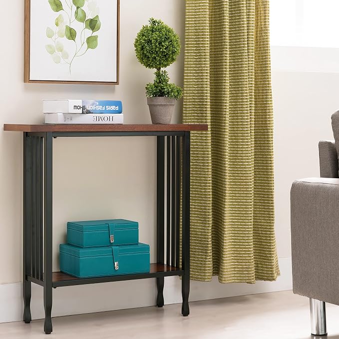 Ironcraft Solid Wood and Metal Console Table - Image 11