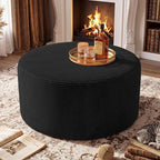 BSHOMGI Round Coffee Table Ottoman - Image 8