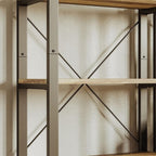 IRONCK Bookshelf 6-Tier Ladder Shelf 110 lbs or Shelf Display Shelf Vintage - Image 5