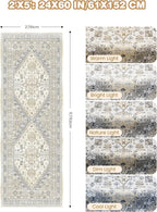 2x5 Rug Runner Non-Slip Washable Rugs - Image 2