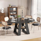 43.3in-59in Extendable Round Dining Table - Image 6