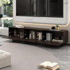 AIEGLE 71.7" W TV Stand with 3 Flip-Down Drawers, Modern Entertainment Center - Image 3