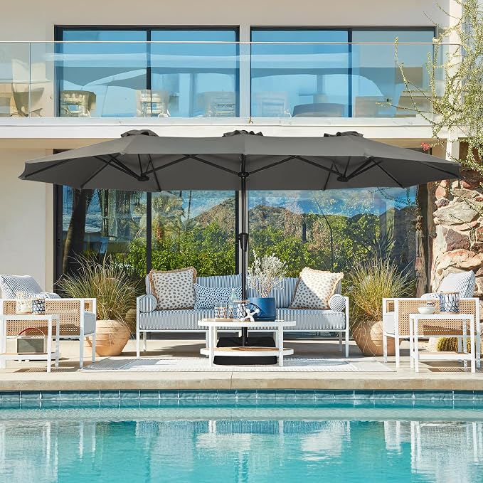 SUPERJARE 13FT Outdoor Patio Umbrella - Image 9