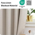NICETOWN Linen Curtain Valances - Image 4