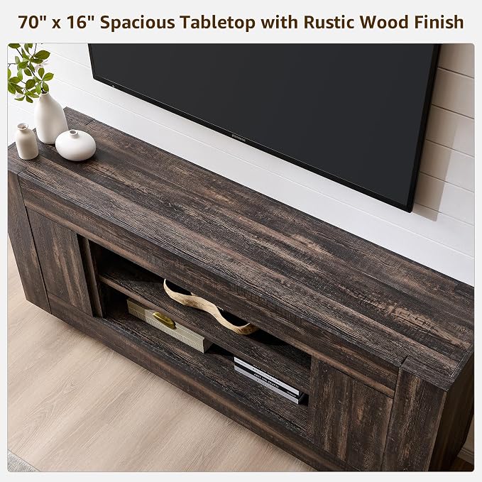 OKD Modern 70" TV Stand, Entertainment Center - Image 4