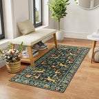 DUKINO 2x4 Rug for Entryway, Animal Washable Runner Rug for Kitchen, Low Pile - Image 3