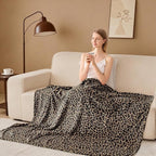 Edenleaf Leopard Print Blanket Fleece Throw - Image 3